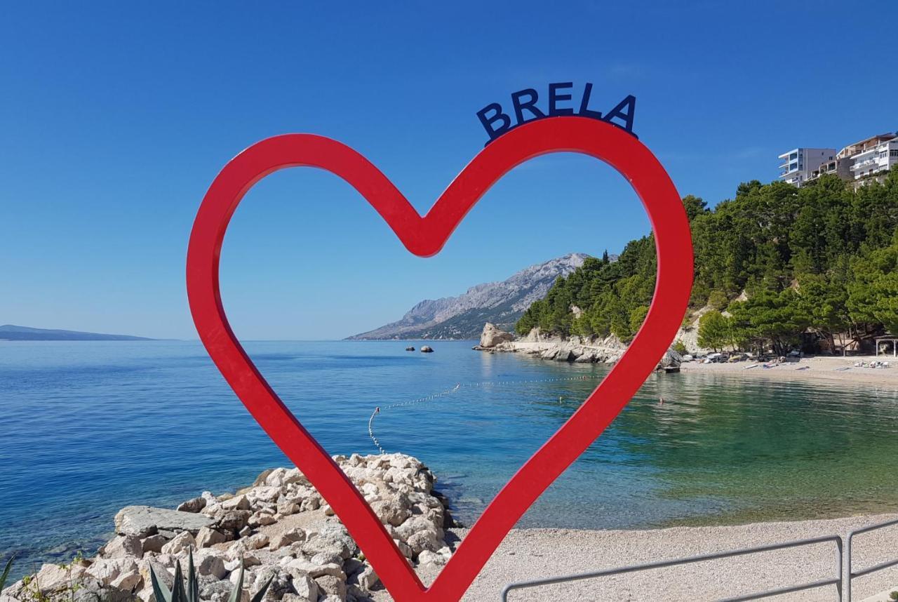 Villa Skalinada With Sea View Brela Kültér fotó