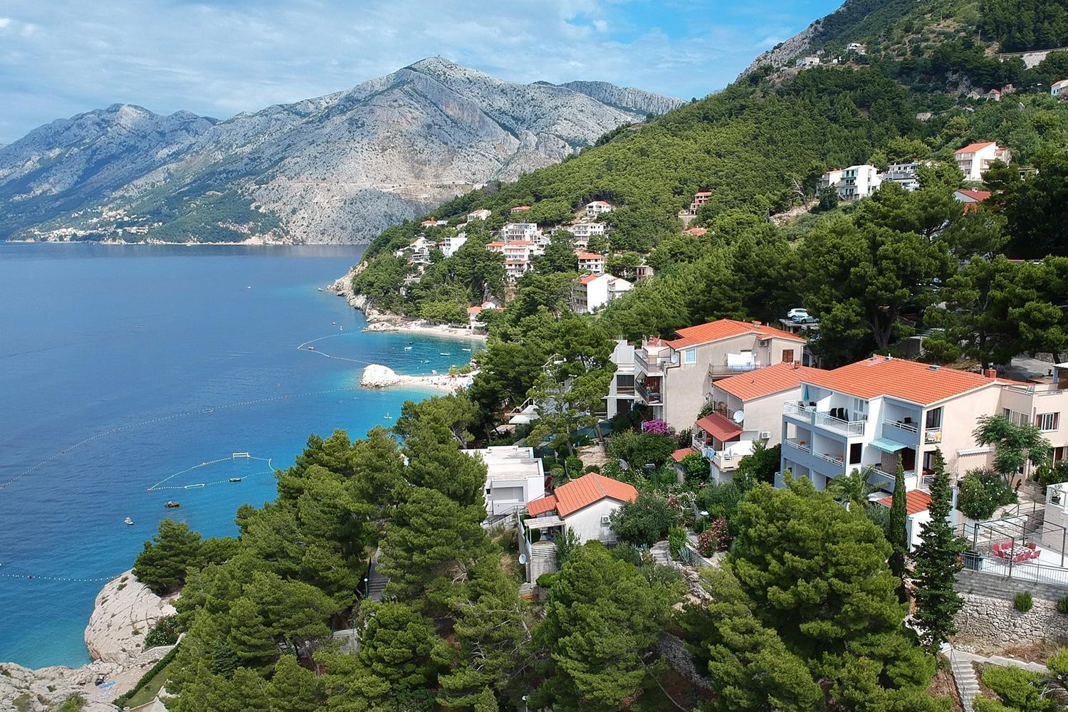 Villa Skalinada With Sea View Brela Kültér fotó
